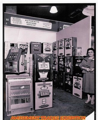 My Mother on our stand at the ATEATE 1959.jpg