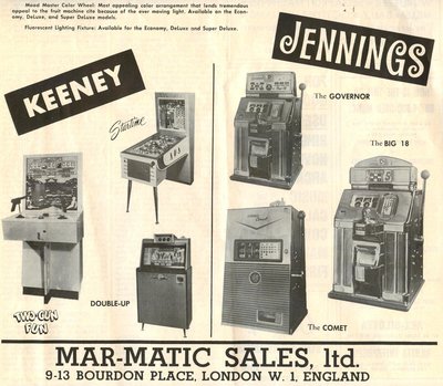 Mar-Matics  Jennings-Keeney  importer in England 1962.jpg